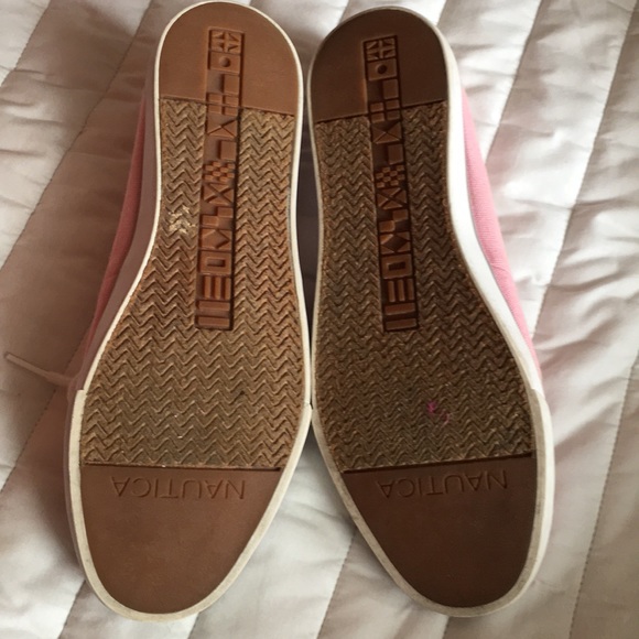 NAUTICA Pink Boat Shoes Sz 8 - Picture 3 of 5